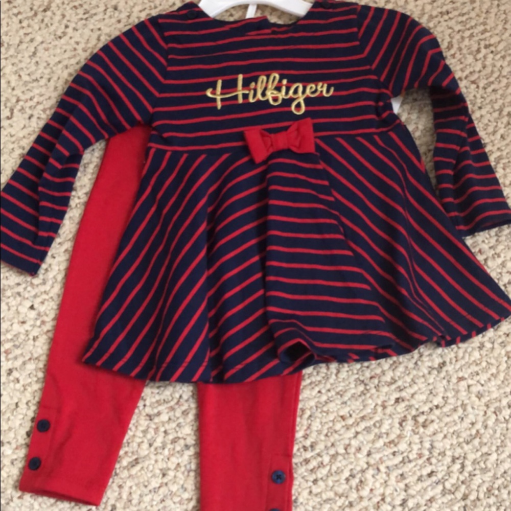 NWT Tommy Hilfiger pant set 12 month
